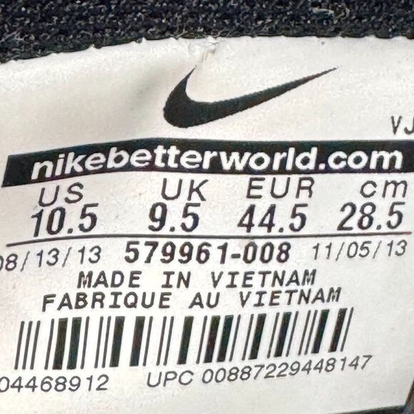 Nike Air Flight 13 Mid Black White Tour Yellow - Picture 9 of 10